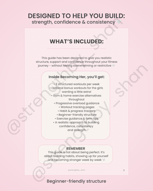 Becoming Her - 6 Week Strength & Sculpt Guide 🤍